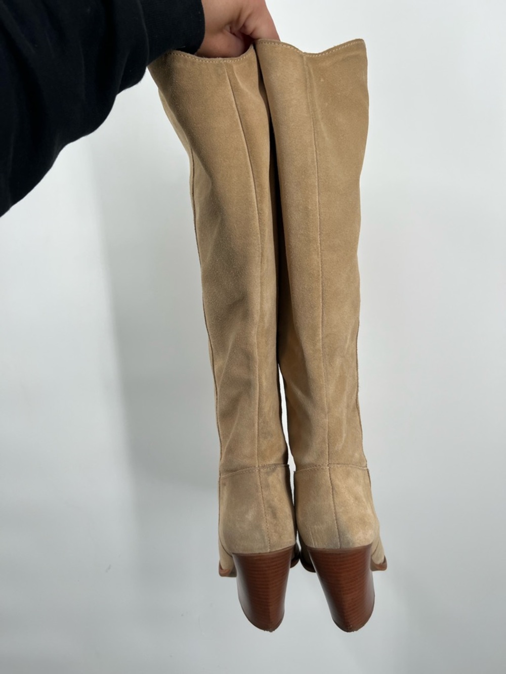 Vince Camuto Tan Suede Leather Oyennda Tall Knee High Boots 11 - Picture 7 of 11